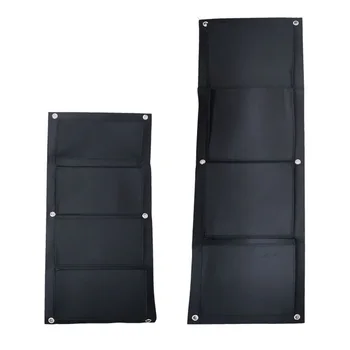 

4 Pocket Wall Vertical Greening Hanging Garden Planting Bag Outdoor Grow Bags Home Decor