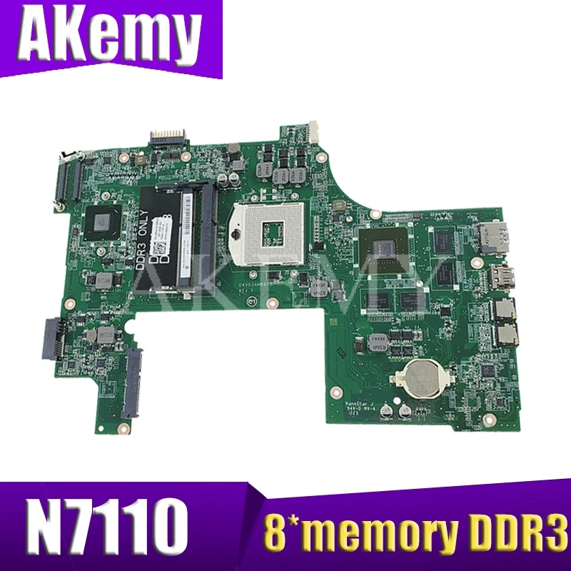 Laptop motherboard For DELL N7110 PC Mainboard 09NWTG DAV03AMB8E1 full tesed DDR3 | Компьютеры и офис