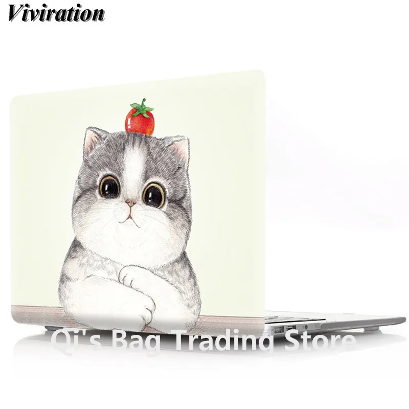 Для Macbook Pro 13 A1706 A1989(с сенсорной панелью) чехол модный пластиковый женский бизнес аксессуары для компьютера кошачий принт чехол для ноутбука