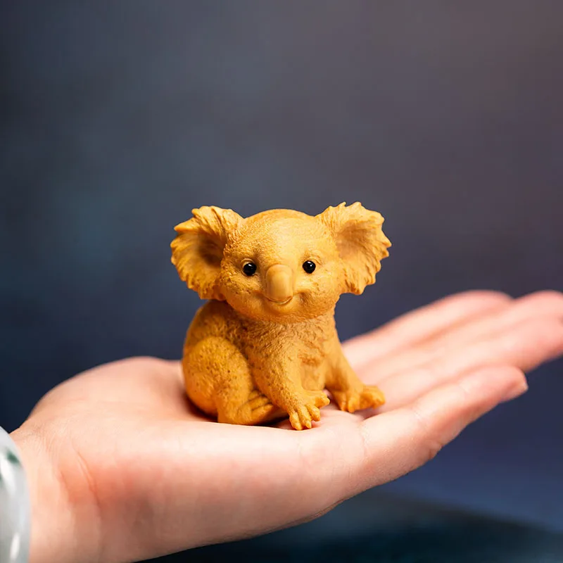 6 см коала Счастливое животное Милая деревянная статуя креативное украшение для