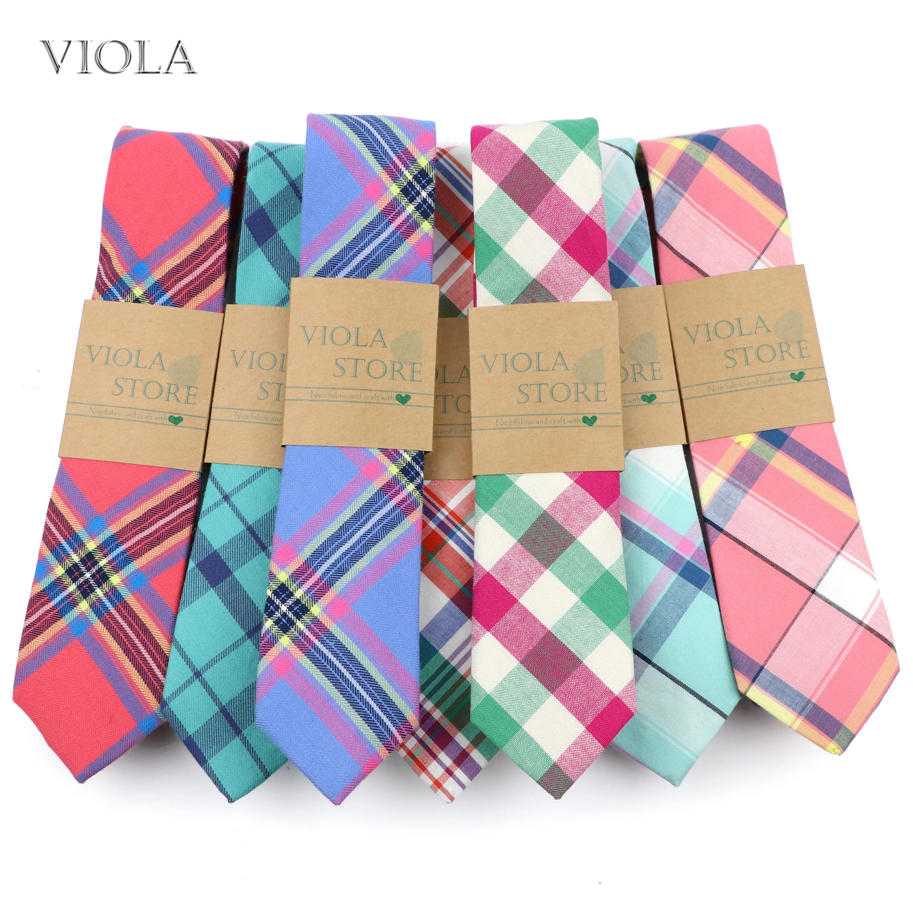 Neck Ties Young Men Soft Cotton Striped Plaid 6cm Casual Skinny Ties Tuxedo Party Fashion Cravat Gift