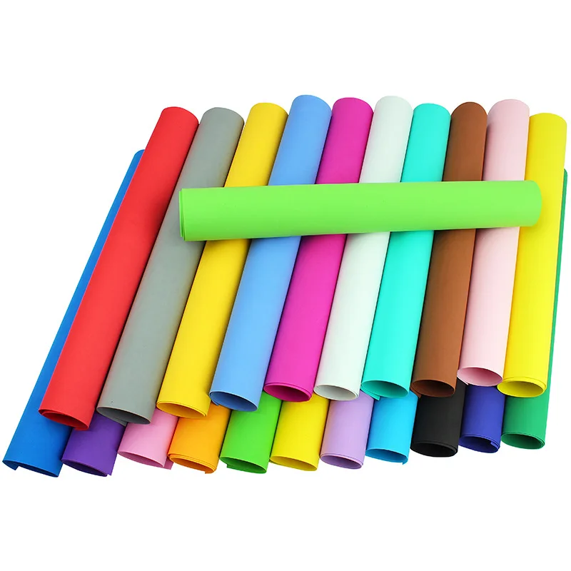  Color sponge paper 50*50cm thick 0.8mm large sheet of foam paper Manual DIY puzzle material kinderg - 4000166533801