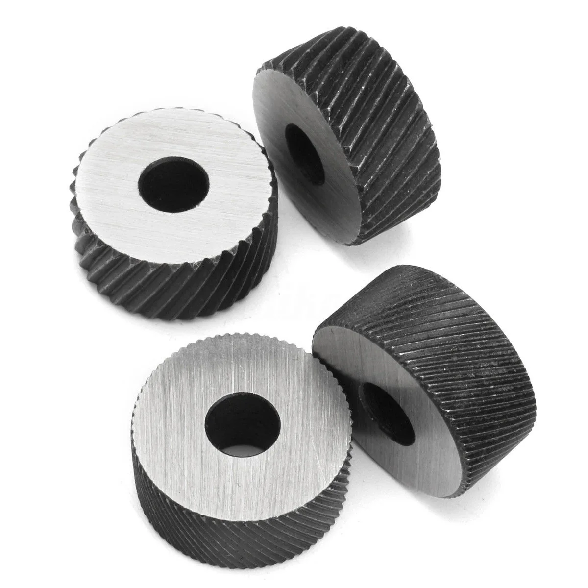 Professional Knurling Tool Holder Linear Knurl Tool Lathe Adjustable Shank Machine Tools with 6pcs CR15 Wheels