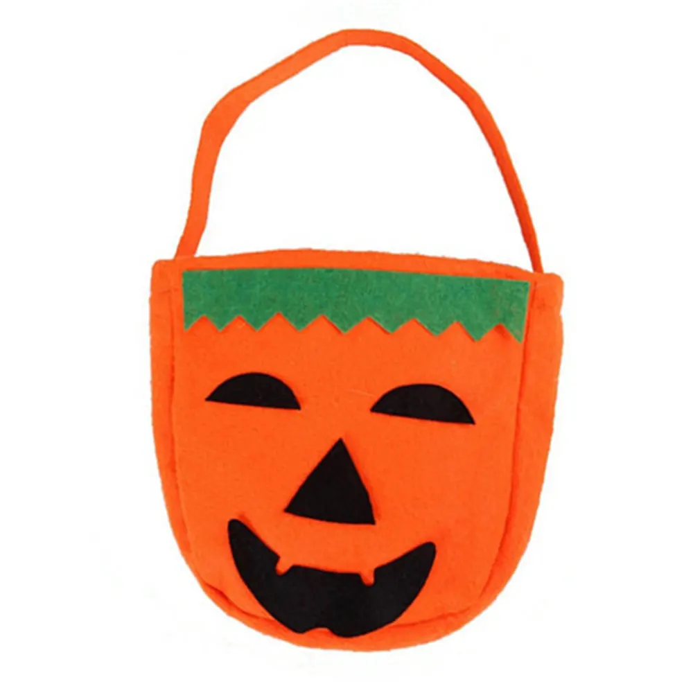 Красный Orange Pouches Food Packingbag Cute Candy Bag Handbags Non-Woven Fabric Fashion Party Carrier Bag Gifts Halloween - Цвет: Красный
