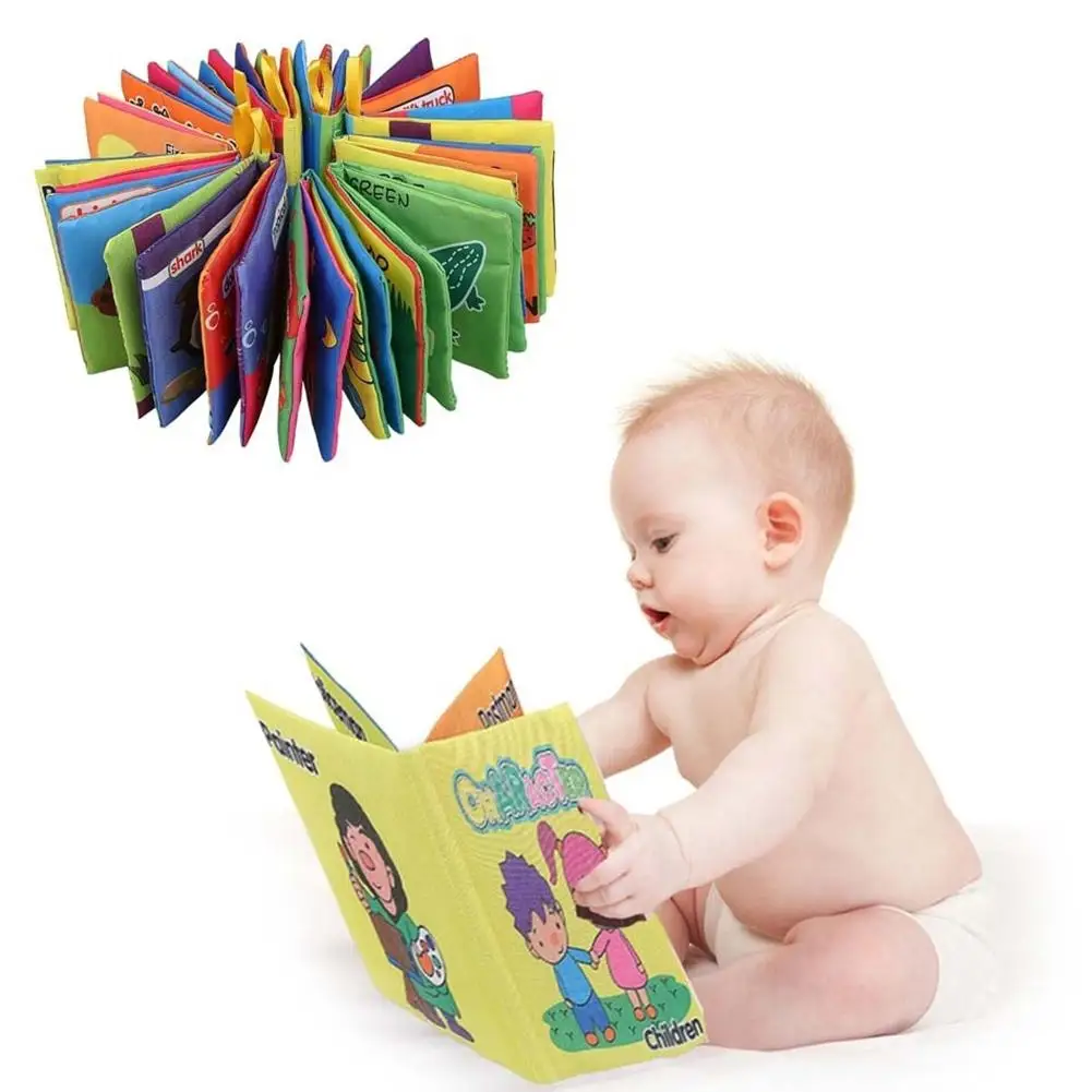 Libro de tela cognitiva temprana para el desarrollo de la inteligencia del bebé, juguete educativo
