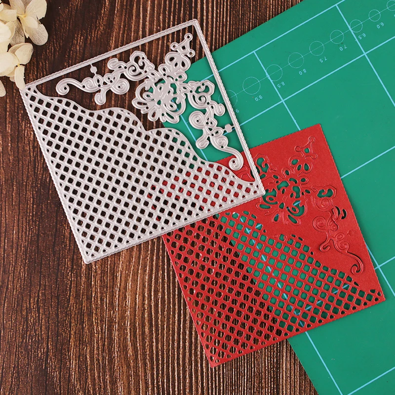 

Grid Frame Die cutting Square Background Metal Cutting Dies For DIY Scrapbooking album paper cards making decorative Embossing