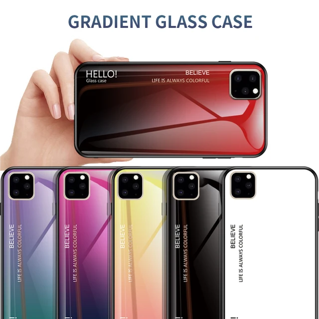 Ollyden Gradient Tempered Glass Cases for iPhone 11/11 Pro/11 Pro Max 5