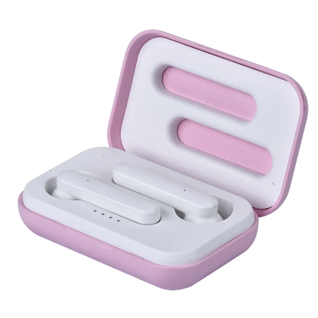 Оригинальные X12 TWS беспроводные наушники Bluetooth 5,0 гарнитуры сенсорные наушники стерео наушники с микрофоном для iPhone и Android ecouteurs - Цвет: Розовый