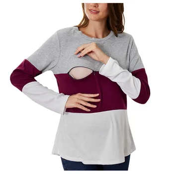 

Women Pregnant Maternity Nursing Breastfeeding Top T-shirt Blouse 2020 Pregnant Woman Clothing Детская Одежда #Y5