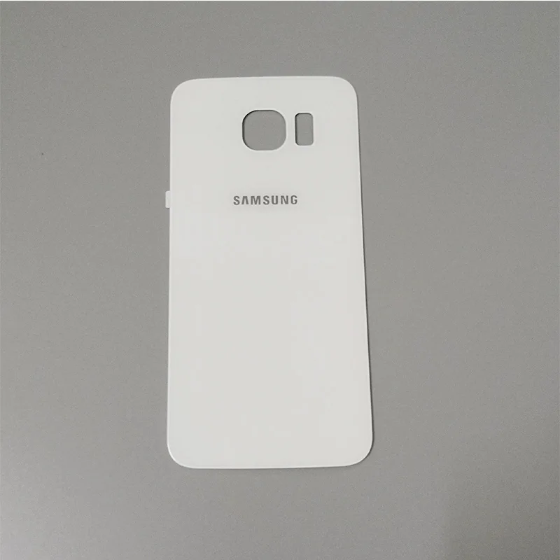 White samsung Galaxy S6/S6 Edge, задняя крышка, 3D стекло, чехол для батареи, корпус, чехол, Замена для samsung GALAXY G920F G925F - Цвет: White