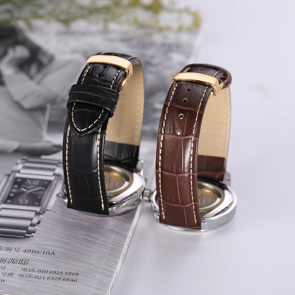 IStrap 18 мм до 24 мм ремешок из натуральной кожи для часов IWC Hamilton Omega Casio Breitling Tudor ремешок для часов летного пилота
