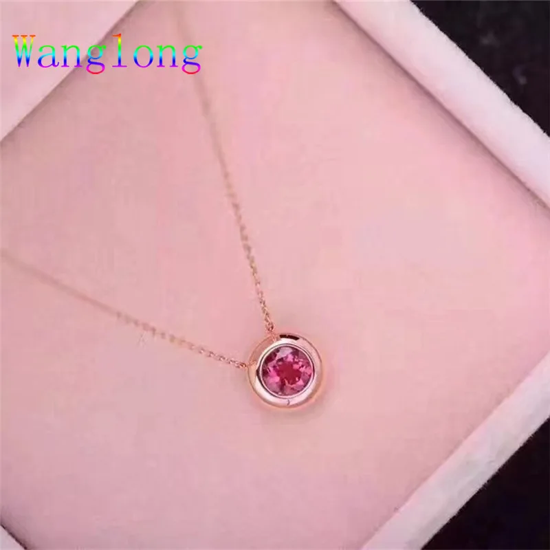 Wanglong 925 пробы серебро натуральный круглый 5 мм драгоценный камень гранат с окантовкой кулон Эльф на полке Рождество для женщин ювелирные изделия