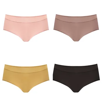 

Lingerie Hind Buttocks Farewell To Sultry New Silk Cotton Ladies Mid-waist Underwear Comfortable Buttocks and Breathable Briefs