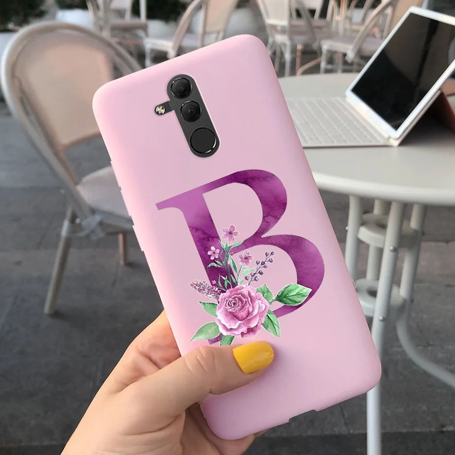 Cute Silicone Letter Phone Case - Soft Protective Cover