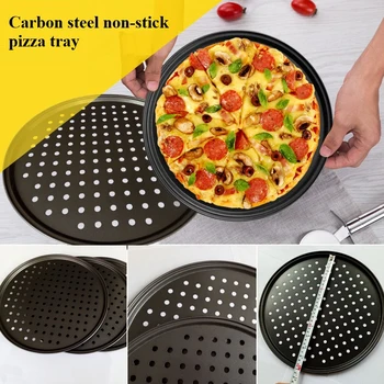 

Creativity Round Carbon Steel FDA Coated Punching Pizza Mold Baking Tray Baking Tool BBQ Tools Kitchen Accessories