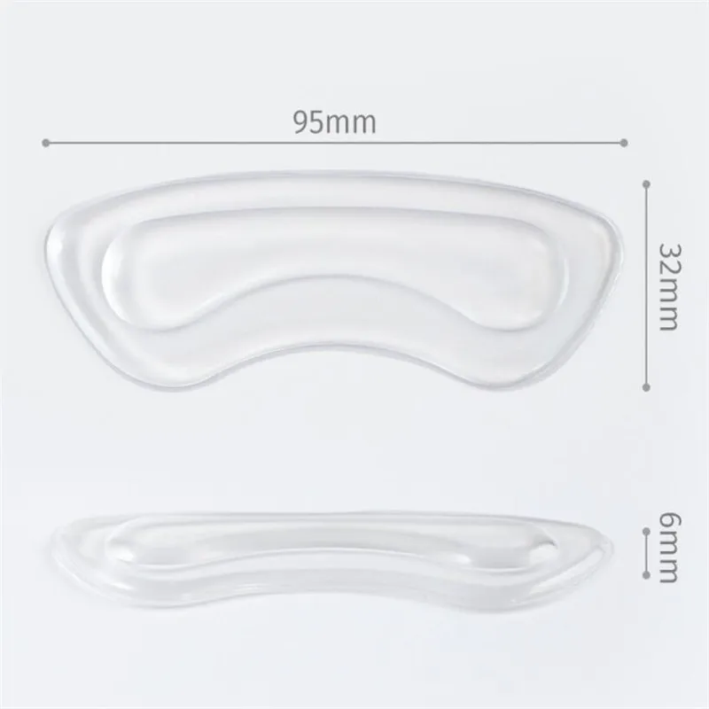 6Pcs Silicone Insoles For Shoes Anti Slip Gel Pads Foot Care Protector Heel Rubbing Cushion Pads Shoes Insoles Insert