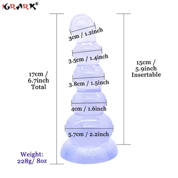 Big Dildo Strong Suction Beads Cock Penis Anal Butt Plug Ball Sex Toys for Women Men Adults Couples Sexy in Stock Masturbators 6