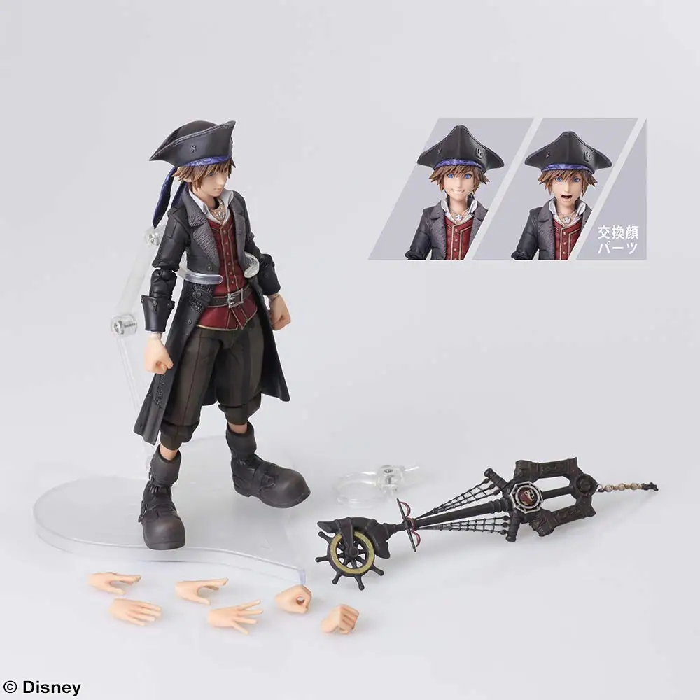 Оригинальная экшн-фигурка BRING ARTS Kingdom Hearts III Пираты Карибского моря сора из ПВХ