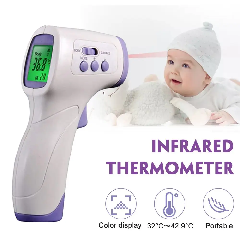 

Baby Adult Digital Termomete Infrared Forehead Body Thermometer Guns Muti-fuction Non-contact Temperature Measurement Device