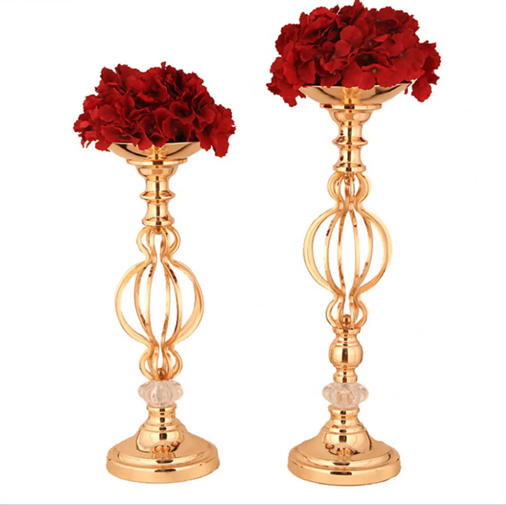 

Flower Vase Candle Holder Stand Rack Wedding Road Leading Floral Decorations New Wedding Props Wholesale