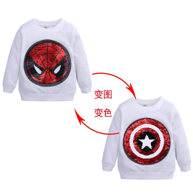 Новые толстовки с капюшоном для мальчиков Мстители, супергерои Marvel, Капитан Америка, Человек-паук, Бэтмен, толстовка для мальчиков, детская куртка с рисунком От 1 до 6 лет