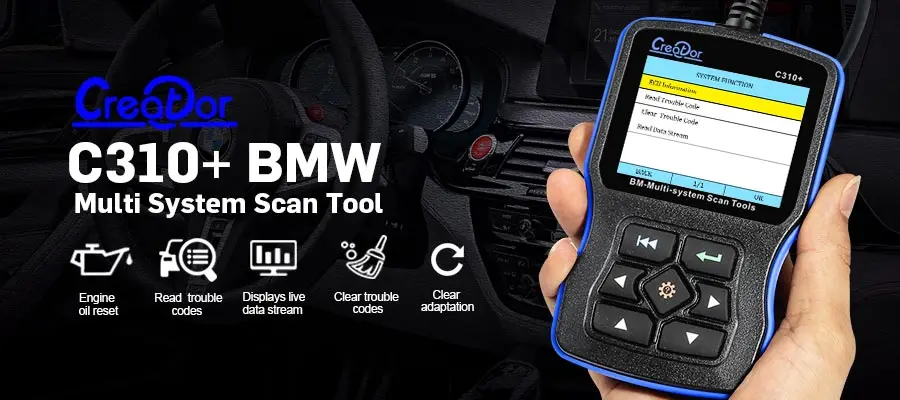 Creator C310+ считыватель кода obd2 сканер для BMW/мини мульти Система сканирования V11.7 автоматический автомобильный диагностический инструмент