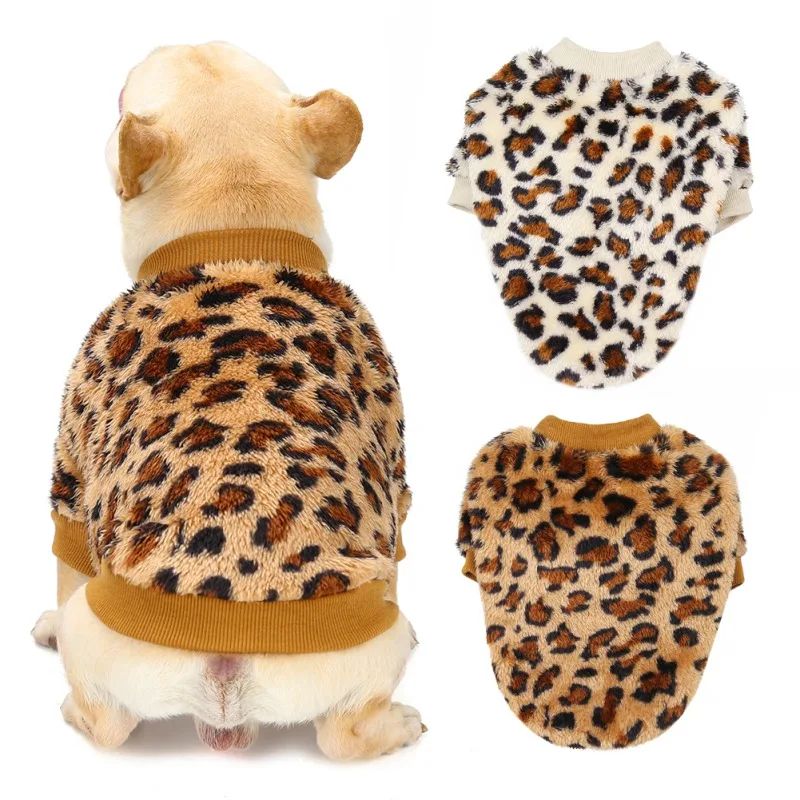 Leopard print dog coat uk Clearance