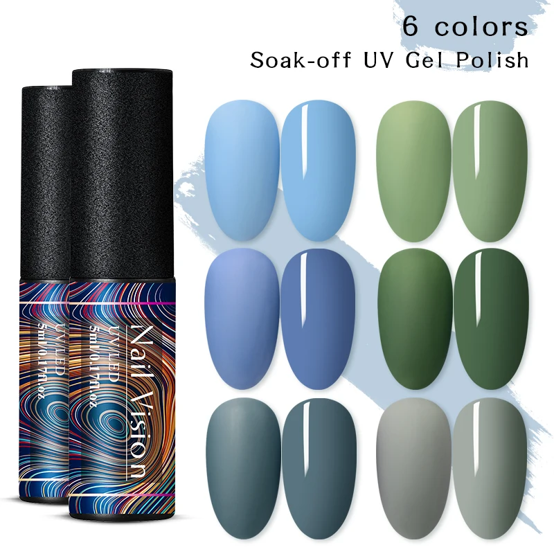 УФ Гель-лак для ногтей Vision 5 мл матовый Цветной необходимый Матовый верхний слой