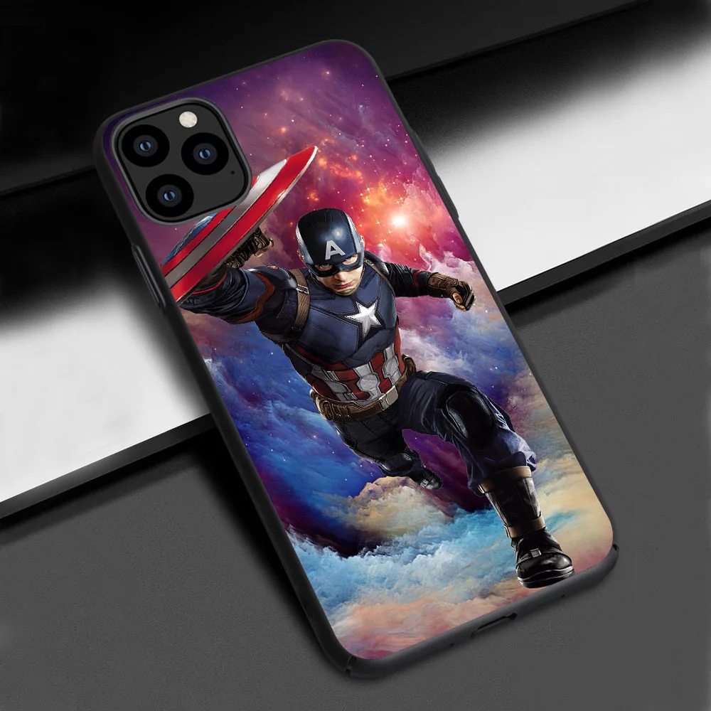 Капитан Америка для iPhone 11 Pro максимальный чехол для корпуса iPhone 6S SE 6 7 8 Plus XS Max XR чехол для телефона iPhone 7 8 Plus - Цвет: 01