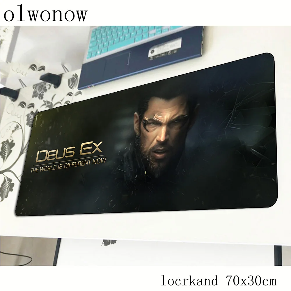 Deus Ex mousepad gamer wrist rest 700x300x3mm gaming mouse pad notebook pc accessories laptop anime padmouse ergonomic mat