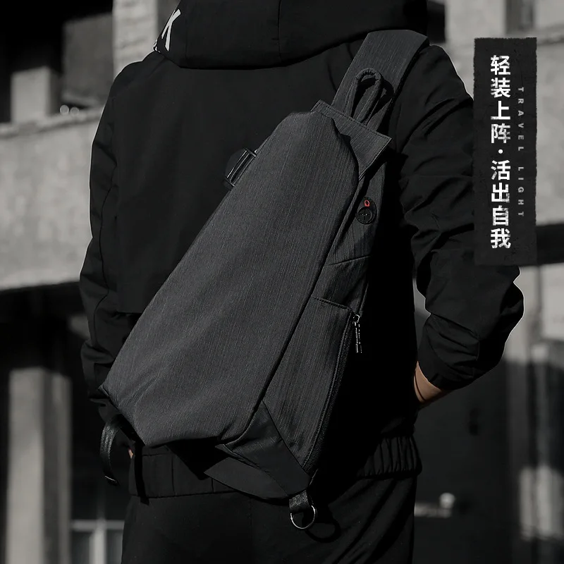 

FENRUIEN Shoulder Bag Men Large Capacity Shoulder Bag Casual Sports Chest Pack Multi-functional Men's Bag Backpack Fashion