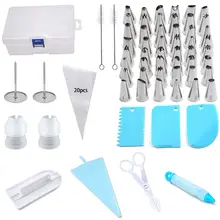 82 pcs Набор для украшения торта-обледенение трубопроводов Сумки и советы кекса набор для украшения H7EA