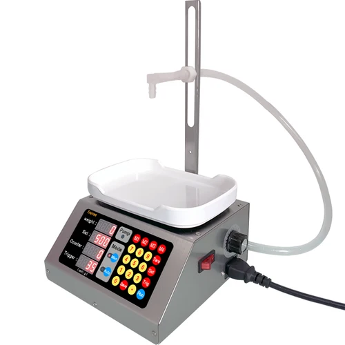 Csy-320010ml-3000ml 계량 다이어프램 펌프 충전 기계, 전자 저울 액체 필러, 오일, 물, 음료, 와인 주스 5