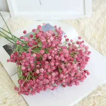 Artificial babysbreath Floral Flower Fake Silk Wedding Party Bouquet Home living room office Decor fake flowers L5