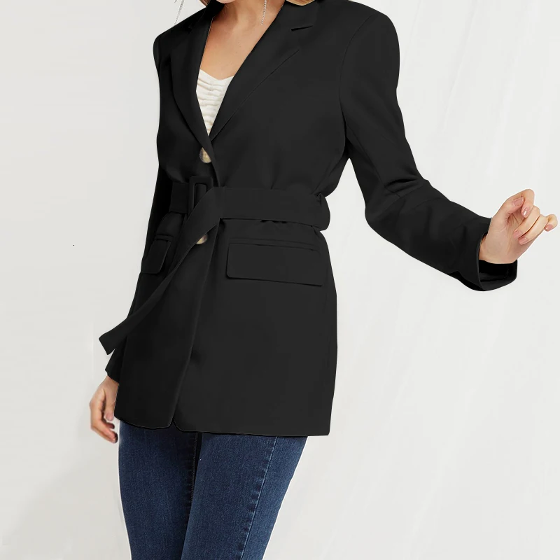 XUXI Women Suits Autumn Winter Jacket Woman Fashion Long Sleeve Coats Elegant Casual Slim Ladies Plus Size FZ0023