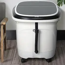 Пузырьковая бочка для ног, автоматическая Ванна для ног, электрическая массажная нагревательная домашняя термостатическая педикюрная машина, глубокая бочка