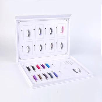 

false Eyelash display Book Makeup eye lash Display Container Eyelashes Sample Catalog Grafting Eyelashes Display Card