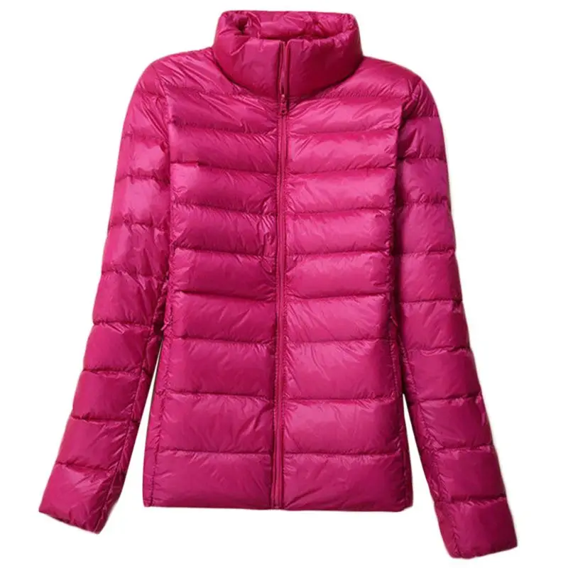 Женская легкая куртка Uniqlo на утином пуху, зимняя верхняя одежда, пальто-пуховик, новая мода