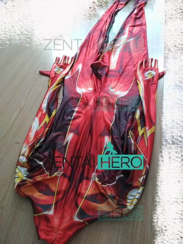 Jamie Tyndall Flash Female 3D Printing Lycra Woman Ladys Girls Superhero Cosplay Costume Zentai Bodysuit Custom Made