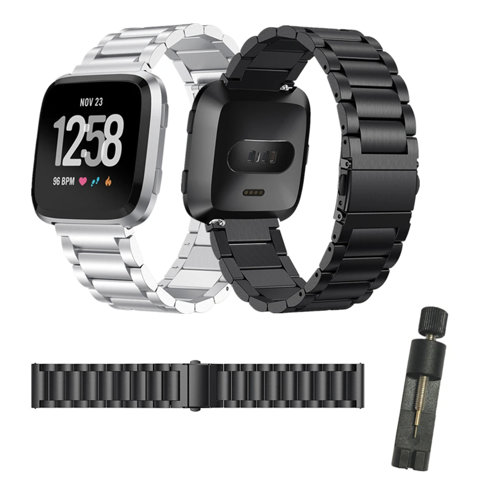 Браслет из нержавеющей стали для умных часов Fitbit Versa 2 /Versa Lite|Смарт-часы| |