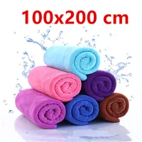 Microfiber Bath Towel , 100X200 cm -Extra Absorbent, Fast Drying, Multipurpose for Swimming, Fitness, Sports, Yoga, Grey 1