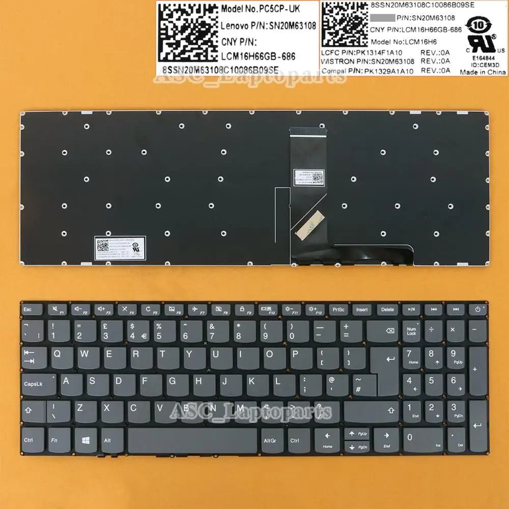 Новая английская клавиатура QWERTY для ноутбука Lenovo ideapad 320-17ast 320H-17ast 320L-17ast 320R-17ast