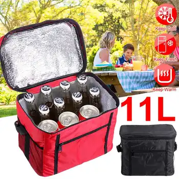 

11L Thicken Folding Fresh Keeping Waterproof Nylon Lunch Bag Cooler Bag For Steak Insulation Thermal Bag Insulation Ice Pack