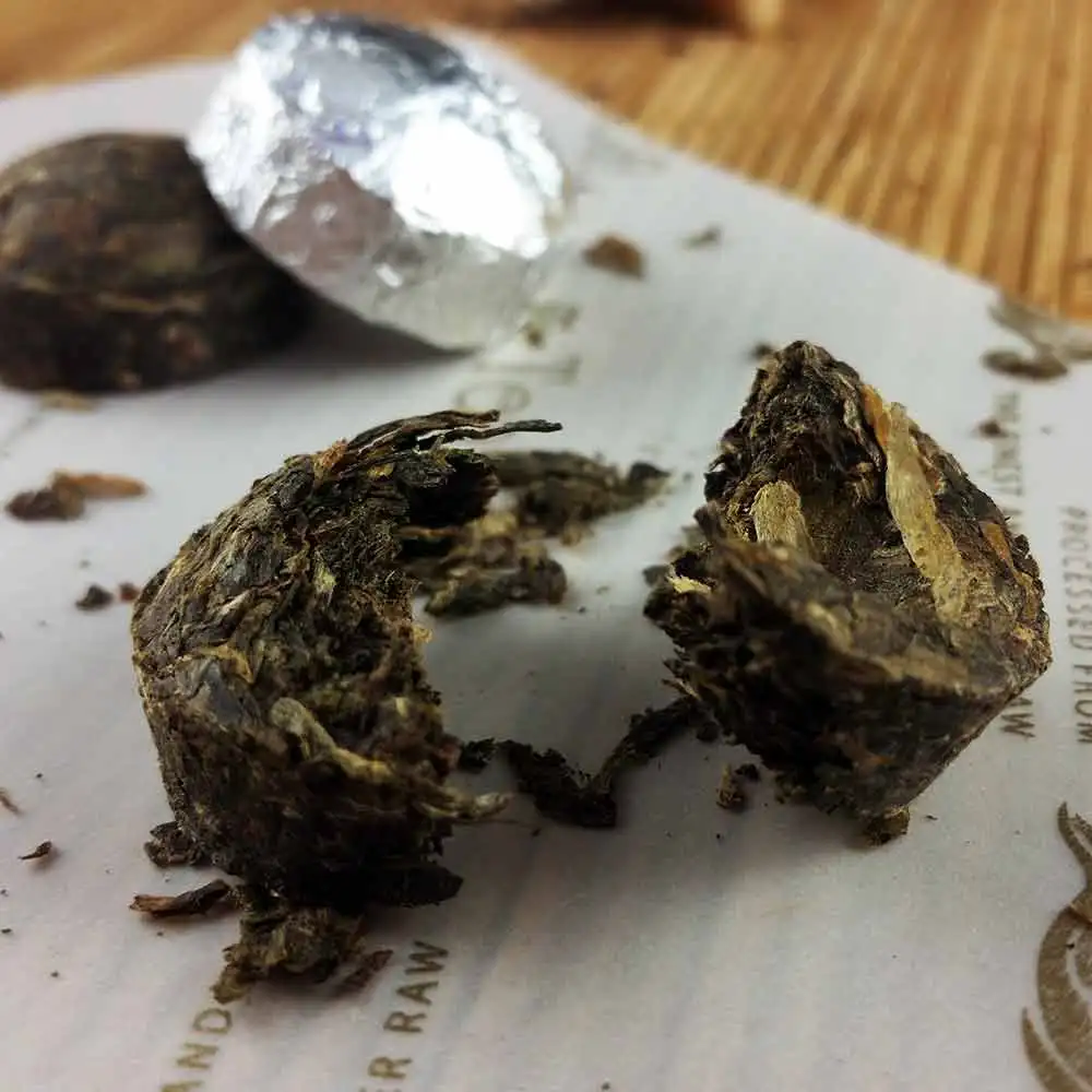 Yr мини сырой Pu-erh серебряной фольги упаковка 75 г Юньнань Шэнь Pu-erh Tuocha Pu'er