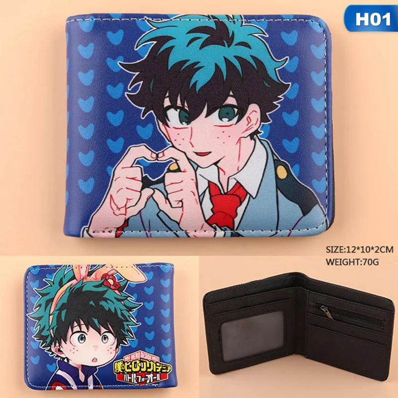 Anime Boku No Hero Academia Wallet Women Men My Hero Academia Coin Purses Unisex Money Bag