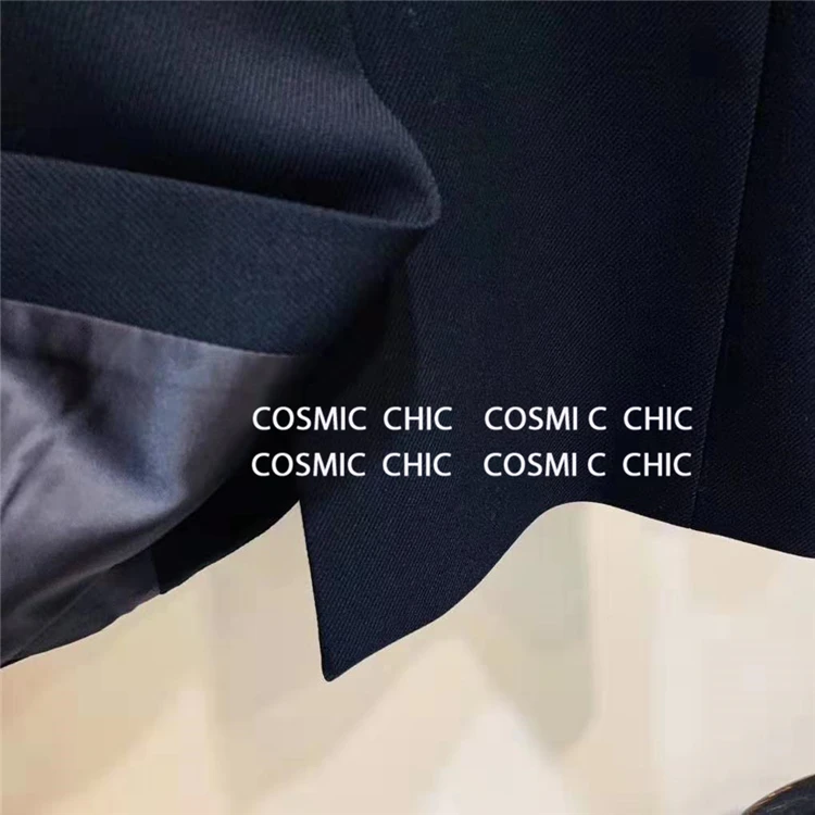 Cosmicchic осенний женский шерстяной Блейзер с длинным рукавом на одной пуговице клубный пиджак верблюжьего оттенка высокого качества Женский черный пиджак