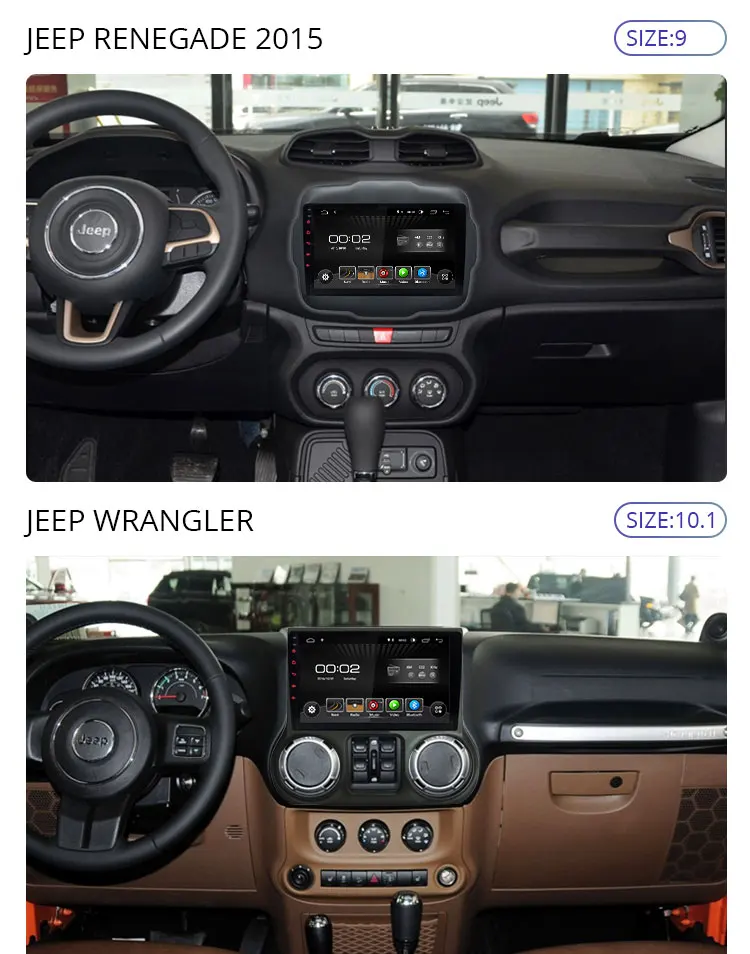 Besina Android 9,0 автомобильный мультимедийный плеер для Jeep Wrangler 2011- 1 Din автомагнитола gps навигация стерео аудио головное устройство
