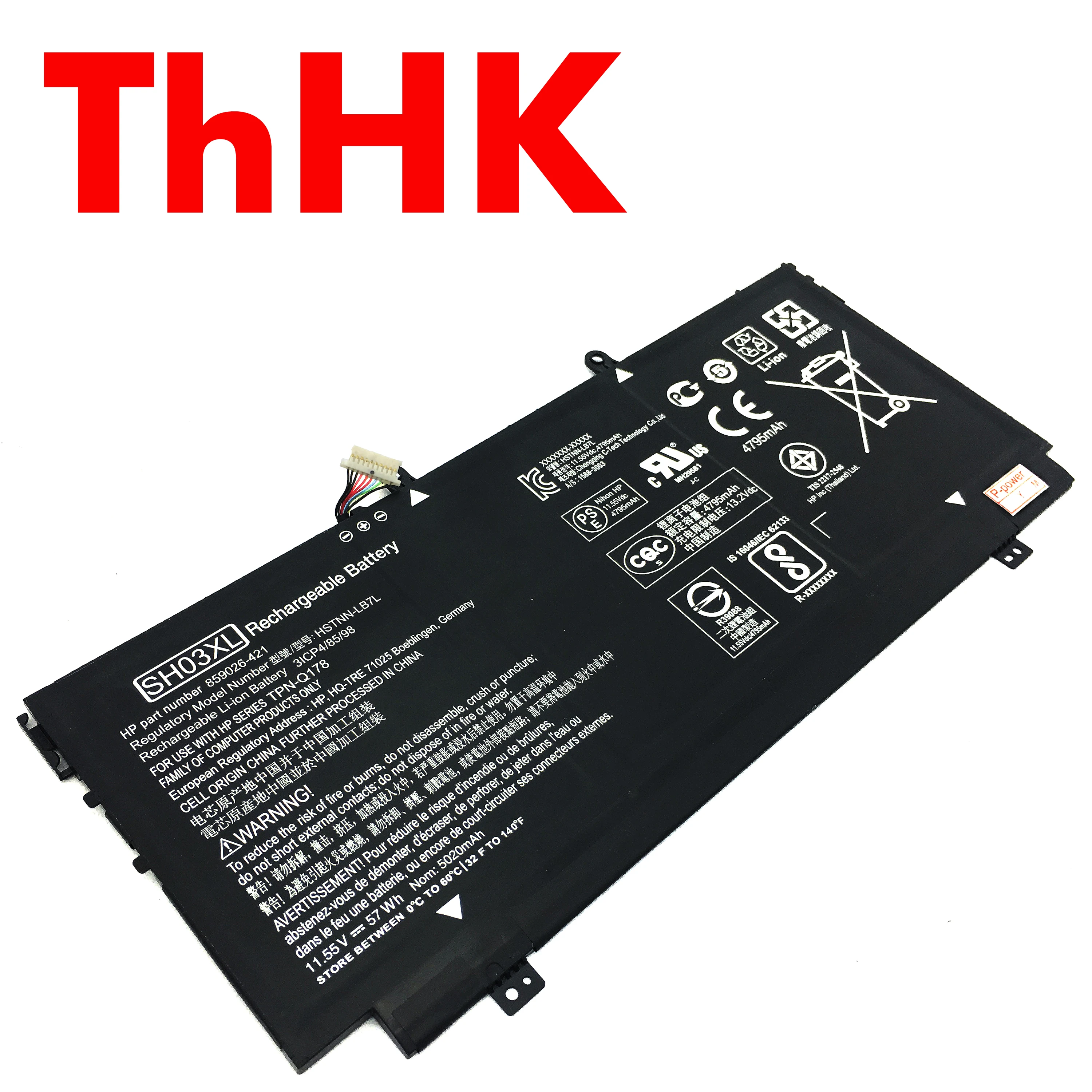 Подлинный оригинальный аккумулятор для ноутбука HP Spectre x360 13-AB001 13-w002ng 13-AC010TU SH03XL