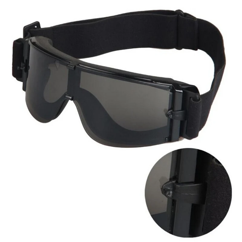 X800 3 линзы Военные очки тактические армейские очки мужские уличные охотничьи страйкбольные очки с камуфляжной коробкой