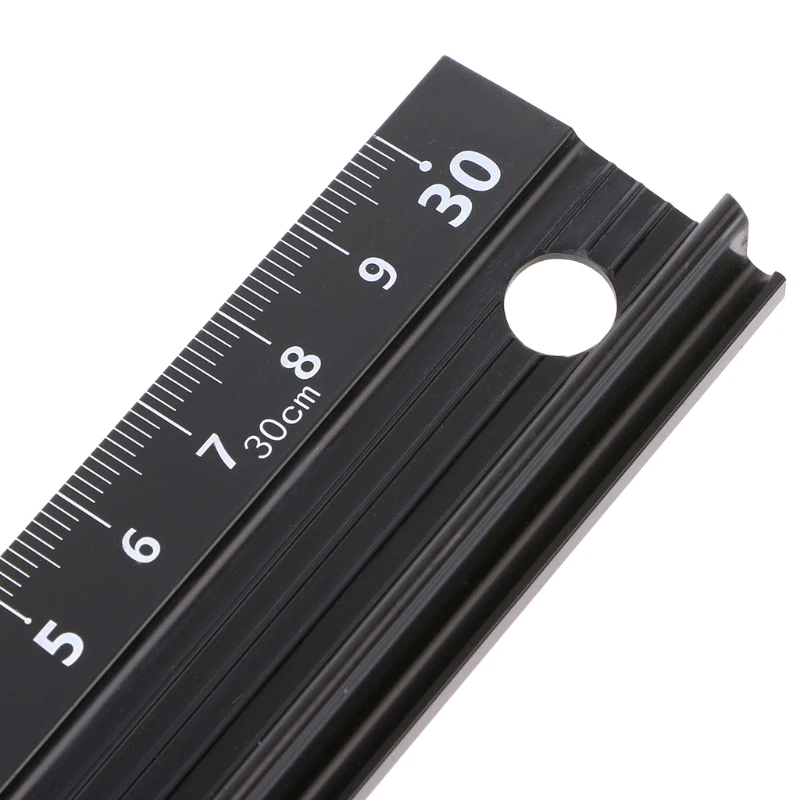 20CM 30CM 45CM 레이저 보정 알루미늄 합금 눈금자, 학생 절단 보호 미끄럼 방지 드로잉 도구 학교 사무용품
